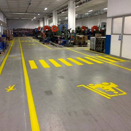 Fabrika İçi Yol ve Yön Çizgileri